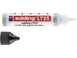 RECHARGE EDDING LT 25 ENCRE MARQUEUR PEINTURE ECOLINE     25ML COLORIS ARGENT