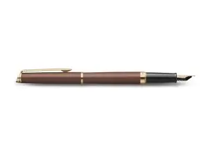 STYLO-PLUME WATERMAN HEMISPHERE METALLIC CAPUCHON  CLIP POINTE FINE COLORIS      ROUGE CUIVRE COFFRET CADEAU