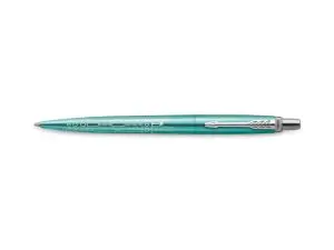 STYLO-BILLE PARKER JOTTER WORLD MIAMI RETRACTABLE CLIP  CORPS VERT TURQUOISE          METALLISE POINTE MOYENNE