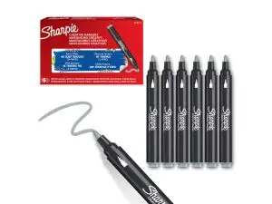 MARQUEUR SHARPIE CREATIF POINTE OGIVE TRAIT 2,5MM      ENCRE ACRYLIQUE COLORIS GRIS