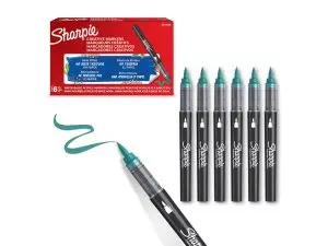 MARQUEUR SHARPIE CREATIF POINTE PINCEAU TRAIT MIN      1,2MM ENCRE ACRYLIQUE COLORIS VERT EMERAUDE