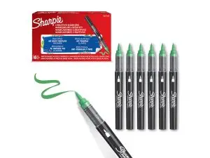 MARQUEUR SHARPIE CREATIF POINTE PINCEAU TRAIT MIN      1,2MM ENCRE ACRYLIQUE COLORIS VERT