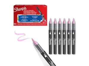 MARQUEUR SHARPIE CREATIF POINTE PINCEAU TRAIT MIN      1,2MM ENCRE ACRYLIQUE COLORIS ROSE