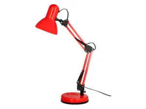 LAMPE BUREAU Q-CONNECT POLARIS PUISSANCE 40W         DIMENSIONS 150X430X160MM      COLORIS ROUGE