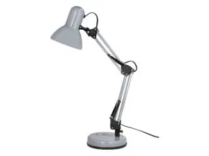 LAMPE BUREAU Q-CONNECT POLARIS PUISSANCE 40W DIMENSIONS 150X430X160MM COLORIS ARGENT