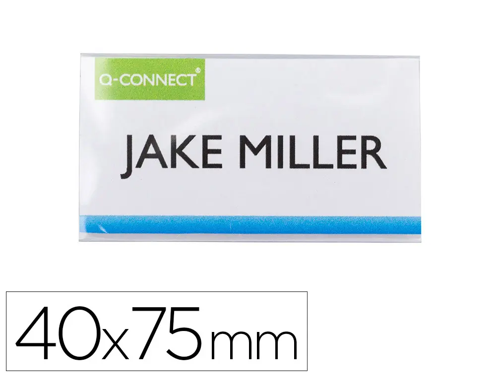 BADGE Q-CONNECT CLIP MAGNETIQUE OUVERTURE SUPERIEURE 40X75MM