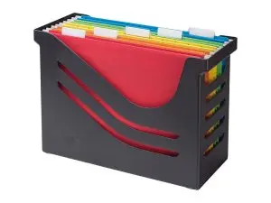 BOITE DOSSIERS SUSPENDUS TARIFOLD RE-SOLUTION A4 PLASTIQUE AVEC 5 DOSSIERS COLORIS NOIR