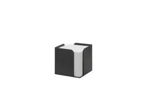 BLOC-NOTES MEMO TARIFOLD CUBE RE-SOLUTION POLYSTYRENE 850F 80GR COLORIS NOIR