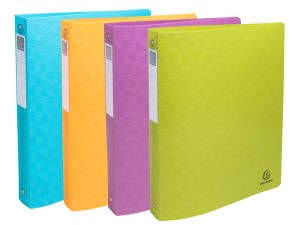 CLASSEUR EXACOMPTA POP'NCO 2 ANNEAUX 30MM PP A4+ 32X26,8CM CAPACITE 270 FEUILLES COLORIS ASSORTIS