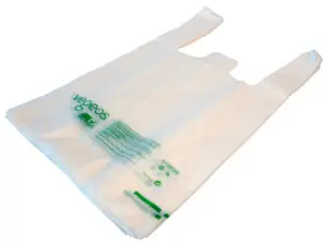 SAC DECHETS COMPOSTABLE ALFAPAC BRETELLES 13 MICRONS  7L RESISTANCE 1,5KG 380X450MM COLORIS NATUREL 1500 UNITES