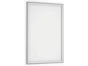 CADRE AFFICHAGE DURABLE SNAPFRAME A1 ALUMINIUM FILM   TRANSPARENT ANTIREFLET COINS  DROITS COLORIS ARGENT