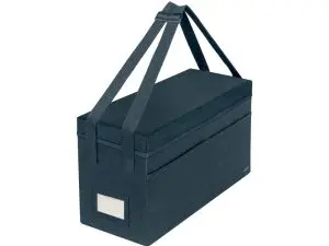 SAC RANGEMENT LEITZ NOMADES PLIABLE TISSU AVEC COUVERCLE COMPATIBLE PC 16" 3 COMPARTIMENTS FERMETURE ZIP