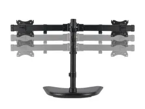 SUPPORT DOUBLE ECRAN KENSINGTON SMARTFIT ERGO SUR PIED COLORIS NOIR