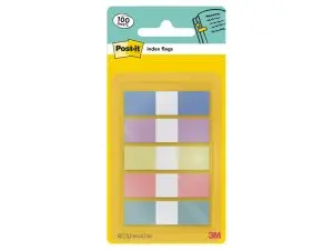 MARQUE-PAGES POST-IT INDEX MEDIUM COLORIS PASTEL ASSORTIS SET 5X20 UNITES