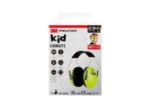 CASQUE ANTI-BRUIT 3M PELTOR ENFANT JUSQU'A 27DB COLORIS   VERT NEON
