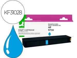 CARTOUCHE Q-CONNECT JET D'ENCRE COMPATIBLE HP973X 8500P COLORIS CYAN