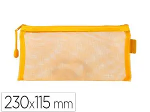 POCHETTE ZIP LIDERPAPEL MULTIUSAGE FORMAT TICKET      230X115MM FERMETURE ECLAIR    POLYESTER TRANSPIRABLE