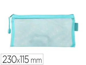 POCHETTE ZIP LIDERPAPEL MULTIUSAGE FORMAT TICKET      230X115MM FERMETURE ECLAIR    POLYESTER TRANSPIRABLE