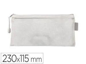 POCHETTE ZIP LIDERPAPEL MULTIUSAGE FORMAT TICKET      230X115MM FERMETURE ECLAIR    POLYESTER TRANSPIRABLE