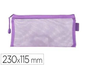 POCHETTE ZIP LIDERPAPEL MULTIUSAGE FORMAT TICKET      230X115MM FERMETURE ECLAIR    POLYESTER TRANSPIRABLE