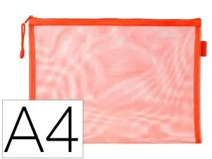 POCHETTE ZIP LIDERPAPEL A4 MULTIUSAGE FERMETURE ECLAIR   POLYESTER TRANSPIRABLE        COLORIS ORANGE