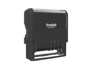 TAMPON DATEUR TRODAT 4817A 4.0 12 FORMULES INCLUSES +    DATE EMPREINTE NOIR COLORIS   NOIR