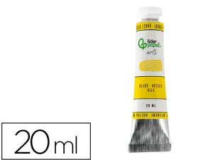 PEINTURE A L HUILE LIDERPAPEL TUBE EN ALUMINIUM DE 20 ML COLORIS JAUNE CITRON