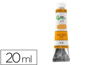 PEINTURE A L HUILE LIDERPAPEL TUBE EN ALUMINIUM DE 20 ML    COLORIS JAUNE ORANGE