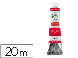 PEINTURE A L HUILE LIDERPAPEL TUBE EN ALUMINIUM DE 20 ML    COLORIS ROUGE PYRROLE