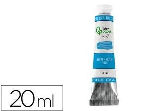 PEINTURE A L HUILE LIDERPAPEL TUBE EN ALUMINIUM DE 20 ML    COLORIS BLEU CYAN