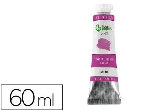PEINTURE GOUACHE TEMPERA LIDERPAPEL TUBE EN ALUMINIUM DE 60 ML COLORIS VIOLET