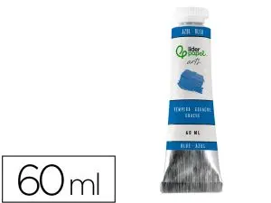 PEINTURE GOUACHE TEMPERA LIDERPAPEL TUBE EN ALUMINIUM DE 60 ML COLORIS BLEU