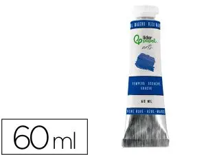 PEINTURE GOUACHE TEMPERA LIDERPAPEL TUBE EN ALUMINIUM DE 60 ML COLORIS BLEU MARINE