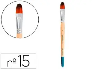 PINCEAU POUR PEINTURE ACRYLIQUE ET AQUARELLE        LIDERPAPEL N 15 POINTE LANGUE DE CHAT EN POILS SYNTHETIQUES