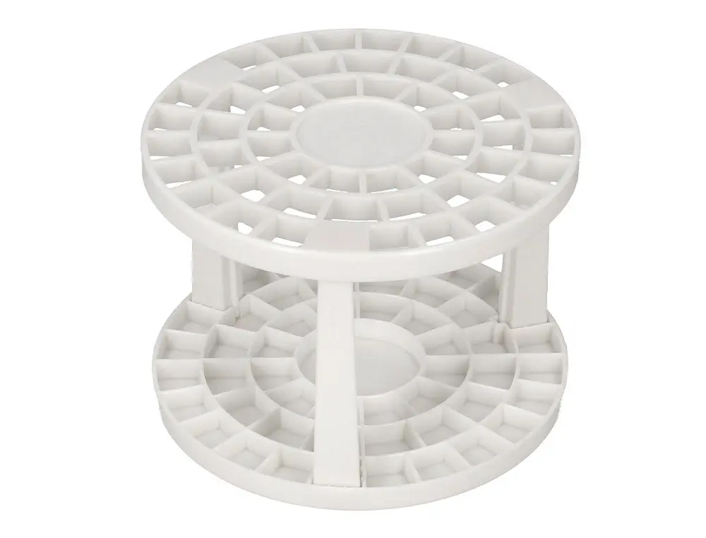 SUPPORT POUR PINCEAUX LIDERPAPEL EN PLASTIQUE 46 TROUS 14,5X14,5X10 CM