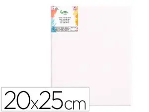 TOILE SUR CHASSIS LIDERPAPEL 3P AGRAFEE AU DOS 100% COTON  BORDS EN BOIS 20X25 CM        280G/M2 CERTIFIE