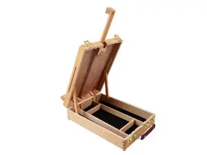 BOITE CHEVALET SUR TABLE LIDERPAPEL EN BOIS DE HETRE   VERNIS 39X26X13 CM CERTIFIE   FSC