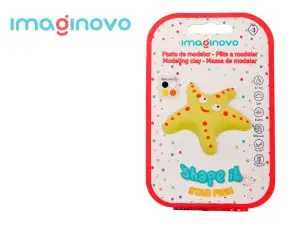 PATE A MODELER IMAGINOVO SECHAGE A L'AIR SET COLORIS ASSORTIS AVEC INSTRUCTIONS ETOILE DE MER