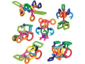ATELIER CLIPS LAP JEU DE CONSTRCUTION CREATION DE      VEHICULES PERSONNAGES O       ANIMAUX COLORES 50 CLIPS 12