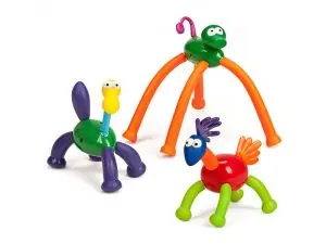 ANIMATCH MINILAND JEU DE CONNEXION ANIMAUX AVEC TETE   JAMBES QUEUES CRETES          ARTICULATIONS MOBILES 31