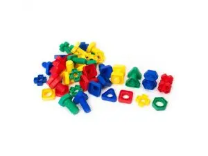 LOT DE VIS ET BOULONS LAP CONSTRUCTION TECHNIQUE        PLASTIQUE 80 PIECES ET 16     FICHES D ACTIVITES