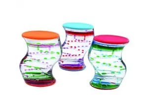 SABLIER LIQUIDE DAVINCI SABLEI SENSORIEL FORME S 1    MINUTE ET 10 SECONDES COLORIS ASSORTIS