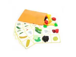 JEUX DE RECONNAISSANCE TACTILE LAP TACTI FRUITS ET   LEGUMES JEU SENSORIEL 2       NIVEAUX 36 FRUITS ET LEG