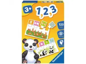 JOUER AVEC LES CHIFFRES RAVENSBURGER 1 2 3 APPRENTISSAGE JUSQU A 10 10 PLANCHES 40 PIECES DE PUZZLE