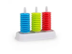 ABAQUES MINILAND PETITS ABAQUES CLASSIFICATION DES COULEUR 4 ABAQUES ET 120 PIECES 3 COLORIS ASSORTIS