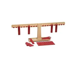 BALANCE MATHEMATIQUE WISSNER BALANCE NUMERIQUE ET ARITHMETIQUE 22 PLAQUES 22 BOULES 1 BOITE RANGEMENT