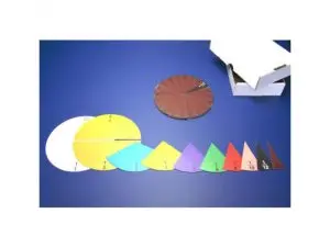 FRACTIONS WISSNER CERCLES FRACTIONS MAGNETIQUES SET DE 10 MARQUAGE COULEUR 71 PIECES