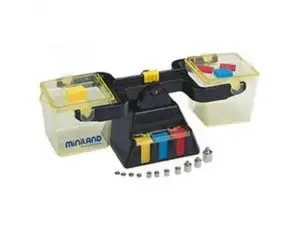 MESURE ET PODS MINILAND BALANCE LIQUIDES SOLIDES      PLASTIQUE 2 BACS GRADUES DE   100 A 1000 ML 14 MASSES