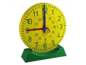 HORLOGE AVEC SOCLE WISSNER GRANDE HORLOGE AIGUILLES DES  HEURES ET MINUTES             SYNCHRONISEES 27 CM