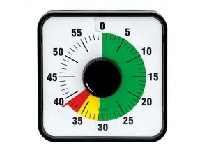 MESURE DU TEMPS EDUPLAY MINUTEUR MAGNETIQUE 3 ZONES   COLORES VERT JAUNE ET ROUGE